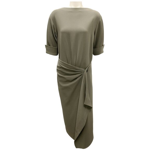 Proenza Schouler Wood Matte Viscose Crepe Maisie Dress - Picture 1 of 5